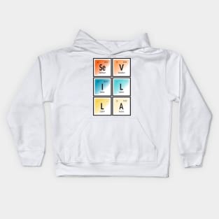 Sevilla City | Periodic Table Kids Hoodie